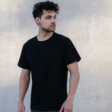 Load image into Gallery viewer, Black Hemp T-Shirt Main View
