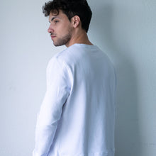 Load image into Gallery viewer, White Hemp Sweatshirt Rear View
